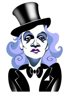 Marlene Dietrich - caricature